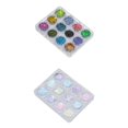 thumbnail image 1 of 24 Piezas De Polvo En Polvo Coloridas Herramientas De Accesorios De Decoración De Bricolaje Para profesion jinwen Nail Arts Glitter Bricolaje, 1 of 8