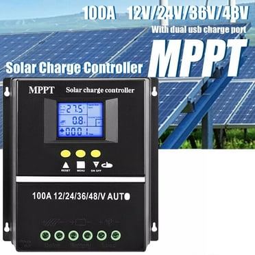 MYJTOPUS 100A 12/24/36/48V MPPT Solar Charge Controller for Lead-Acid/Lithium