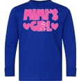 thumbnail image 3 of Inktastic Mimi's Girl Pink with Hearts Long Sleeve Youth T-Shirt, 3 of 5
