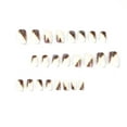 thumbnail image 6 of Mid-Length White & Purple Fake Nails Three Colors Mixed Stylish Fake Nails for a Pleasant DIY Nail Experience at Home  Glue Models, 6 of 8