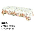 thumbnail image 3 of C Tablecloth, Wrinkle-Free & Durable Washable Fabric, Universal Size Waterproof Table Cover, Decorative Rectangular Tablecloth for Dining, Kitchen, Picnic & Outdoor Events, 3 of 5