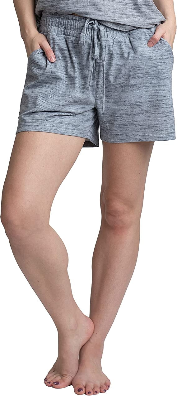 Hanes Women's Sleep Boxer, Heather Grey, Small