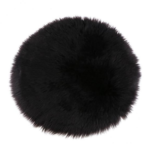 Esquirla 2x Faux Seat Cushion Shaggy Mat Artificial Pad Sofa Cushion-Friendly Soft Fleece Material Suitable for Office Chair Bedroom Floor