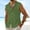 Army Green, variant on LADIGASU Men's Hawaiian Leisure Vacation Pocket Sleeveless Solid Color Lapel Shirt