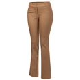 thumbnail image 3 of Made by Olivia Women's High Waist Comfy Stretchy Bootcut Trouser Pants, 3 of 7