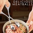 thumbnail image 5 of Stainless Steel Meat Baller, Ball Maker, Meatball Scoop, Non-Stick Baller, Tongs Meat Ball Maker Mold Cake Pop, Ice Tongs, Meatball Maker Tool for Kitchen Cooking, 1 Pcs, 6.3 Inches, 5 of 6