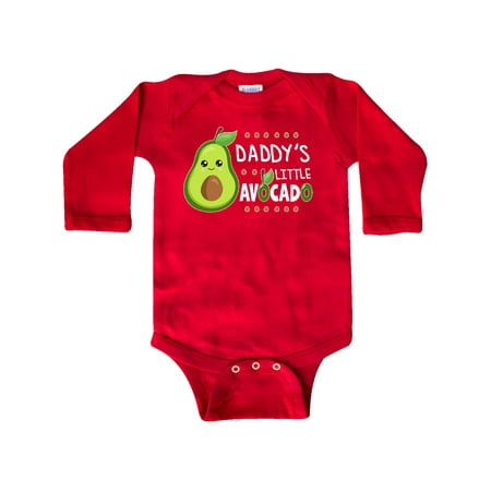 

Inktastic Daddy s Little Avocado with Cute Baby Avocado Gift Baby Boy or Baby Girl Long Sleeve Bodysuit