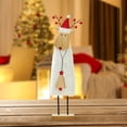 thumbnail image 3 of Fiudx Adorno de Lana de Papá Noel, Diseño de Reno, Decoración para Árbol de Navidad, Exhibición Festiva, Detalles Artesanales, Decoración de Temporada para El Hogar, Tamaño 38 X 6 X 9 Cm, 3 of 6