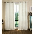 thumbnail image 1 of Tasha Jacquard 76 x 84 in. Grommet Curtain Panel Pair, White (Set of 2), 1 of 8