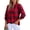 Red Dahlia, variant on DOKOTOO Womens Plaid V Neck Button Down Blouses Casual Long Sleeve Gingham Trendy Tops Boho Checkered Shirts