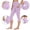#New-Purple, variant on PFRNLF Capri Leggings for Women,Tummy Control Yoga Pants with Pockets High Waisted Workout Leggings