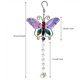thumbnail image 2 of Paquete de 2 adornos de bola de cristal atrapasueños de cristal de mariposa para ventana, hogar, jardín al aire libre, 2 of 5