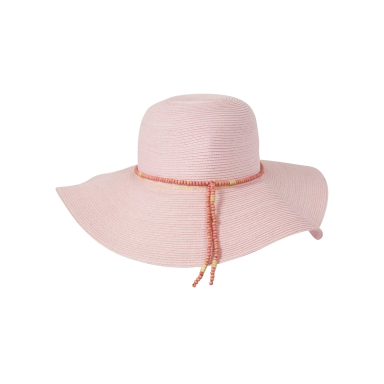 Oversized Bead Band Sun Hat - Pink - Walmart.com display picture 3