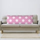 thumbnail image 3 of Balery Pink And White Polka Dot Funda Protectora para Almohada Corporal de Algodón Hipoalergénico con Cierre(55 x 21 pulgadas), Almohadas No Incluidas, 3 of 5