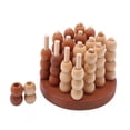 thumbnail image 1 of Juego de mesa CUTICAT 4 Connect in a Row 3D educativo de madera para niños, 1 of 8