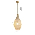 thumbnail image 5 of Design Living 1-Light D12'' Gold Powder Coat Chain Basket Light, 5 of 6