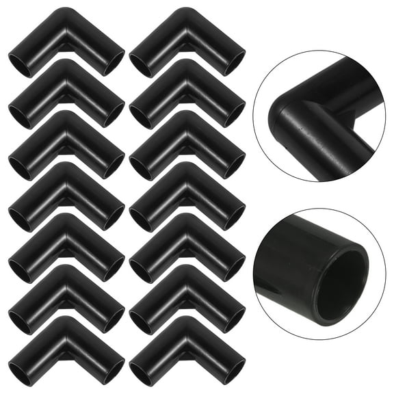Amosfun 30pcs Plastic Canopy Fittings for Tent Frame Right Angle Elbow for Camping Enthusiasts