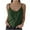 Green, variant on AherBiu Summer Tops for Women Cotton Linen Tank Top Sleeveless Button down Shirt Spaghetti Strap Lightweight Blouse