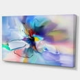 thumbnail image 3 of Designart Abstract Creative Blue Flower Canvas Wall Art, 3 of 4