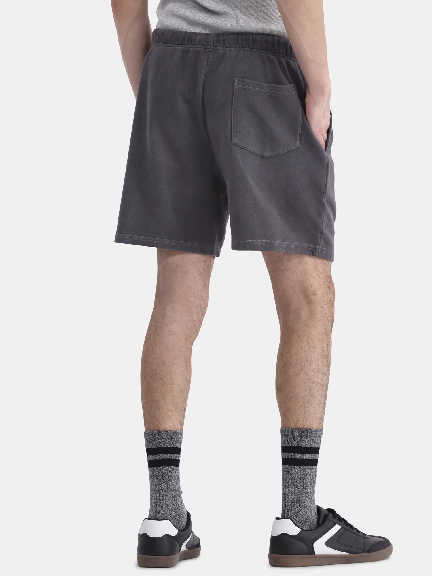 No Boundaries Soft Fleece Jogger Shorts, 6" Inseam, Men's and Big Men's