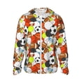 thumbnail image 1 of Balery Colorful Balls Sudadera ligera de manga larga con capucha y protección solar UPF 50+ para hombre y mujer, ideal para pesca y running-Large, 1 of 7
