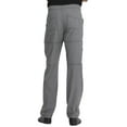 thumbnail image 5 of Dickies Dynamix Medical Scrubs Pant for Men Zip Fly Cargo DK110S, XL Short, Heather Grey, 5 of 8