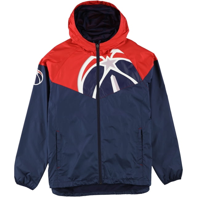 G-III Sports Mens Washington Wizards Windbreaker Jacket, Blue, Large