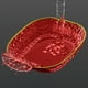 thumbnail image 4 of Platos de Fruta Transparentes de Lujo | Platos Auxiliares de Mesa de Alta Gama | Platos para Aperitivos Aptos para Alimentos | Platos para Dulces y Frutos Secos | Platos Llanos de Plástico Rojo - 15X, 4 of 6