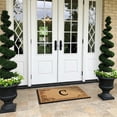 thumbnail image 5 of A1 Home Collections Natural Coir & Rubber Door Mat, Long-Lasting Entrance Doormats for Front Door, Thick & Non-Slip Durable Outdoor Entry Mat 24" x 39", 5 of 7