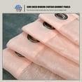 thumbnail image 5 of WPM Blush Rose Pink Sheer Window Curtain Panels for Bedroom, Kitchen, Kids Room- Solid Semi Voile Drapes Grommet Living Room Panels. 54 inch wide x 63 inch long, Set of 2, 5 of 7