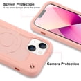 thumbnail image 6 of SaniMore for iPhone 13 6.1" Magnetic Case Support Wireless Charging, Soft Silicone & Hard Plastic Frame Built-in 36 Grain N52 Magnets Heavy Duty Full Body Protective Shell, Rosegold, 6 of 7