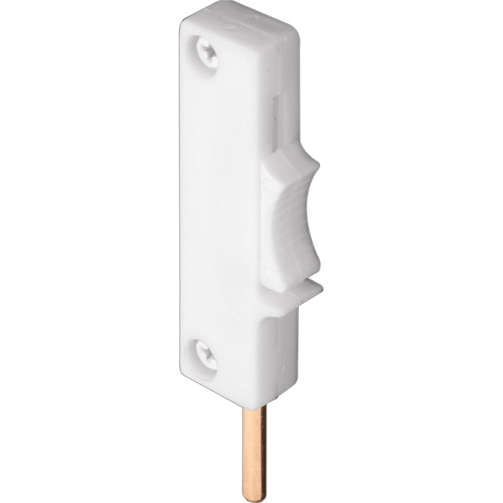 White, Plastic, Sliding Window Lock, Edge Mount