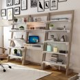 thumbnail image 5 of Furniture of America Suria Wood Desk with 2 Bookcase, Natural Tone, 5 of 6