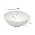 thumbnail image 2 of Lordear 13"x13"White Round Vessel Sink Porcelain Bowl Above Counter for Bathroom, 2 of 5