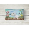 thumbnail image 2 of Sealyham Terrier Spring Canvas Fabric Decorative Pillow, 2 of 3