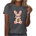 thumbnail image 2 of Xuyuer Easter Tshirt Women Tie Dye Happy Easter Tie Dye Shirts Funny Bunny T-Shirt Rabbit Graphic Short Sleeve Tee Tops Short Sleeved Round Neck Pullover Fashionable, 2 of 4