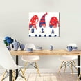 thumbnail image 5 of Fuzoiu 4th of July Gnomes Print Canvas Wall Art for Bathrooms,Wall Decor for Bedroom,Framed Artwork for Wall,Modern Wall Decorations Prints Picture for Kitchen Home, 5 of 6