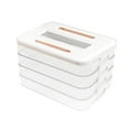 thumbnail image 1 of WIFKLSIIPG Cooked Meat Containers Are Used in The Refrigerator and One/two/three/four Layer Food Containers (white) Are Used for Refrigerator Organization(White), 1 of 5