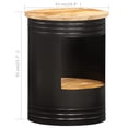 thumbnail image 5 of vidaXL Table Basse en Forme de Bol avec Base en Acier Bois Massif Recyclé, 5 of 5