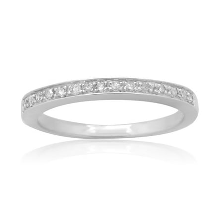 10K White Gold 0.15 CTTW Diamond Fashion Ring