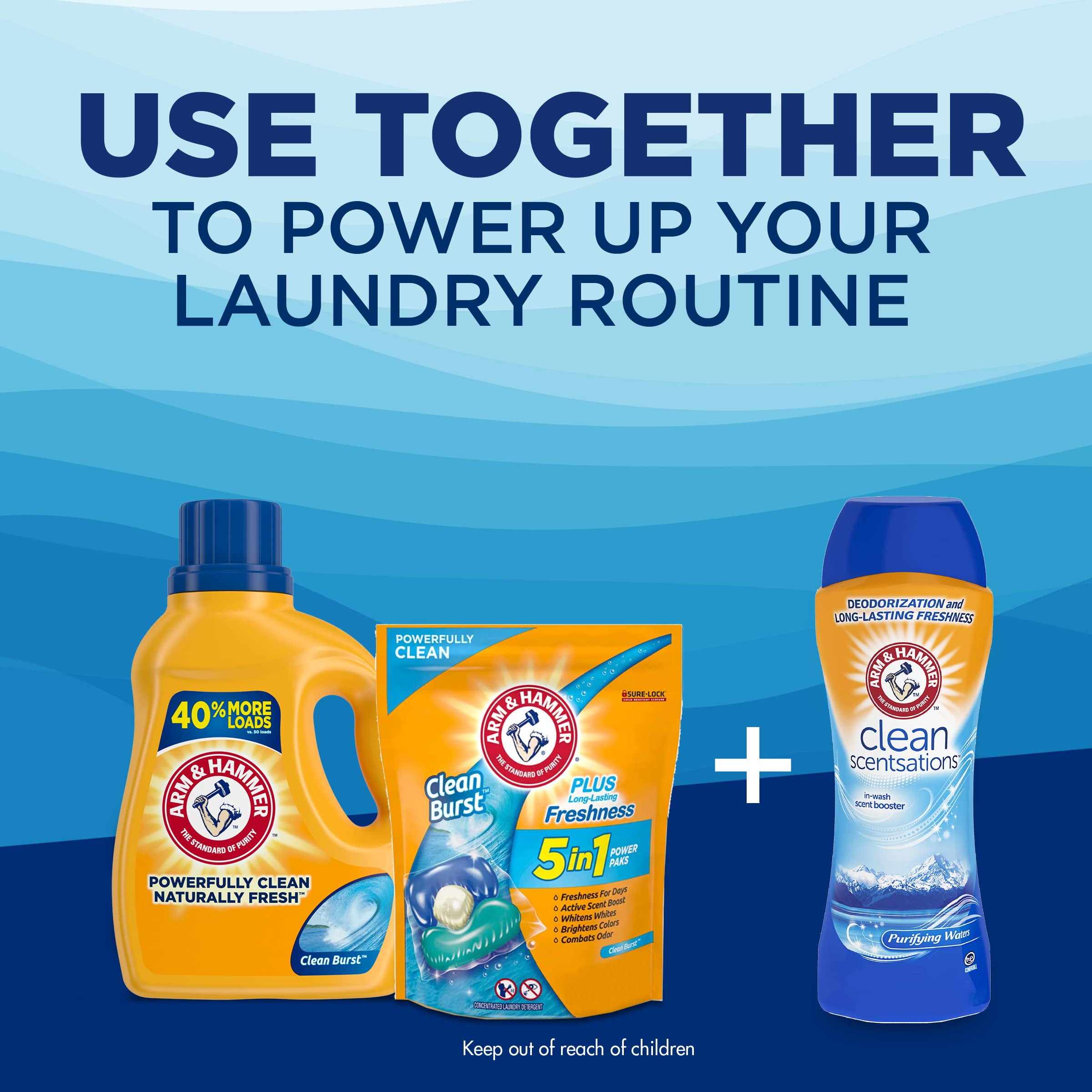 Clean Burst  105 Loads Liquid Laundry Detergent (Pack of 4)