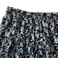 thumbnail image 5 of qolati Women's High Waist A-Line Skirts Causal Elastic Waistband Floral Boho Skirt Trendy Layered Ruffle Flowy Party Midi Skirt, 5 of 7