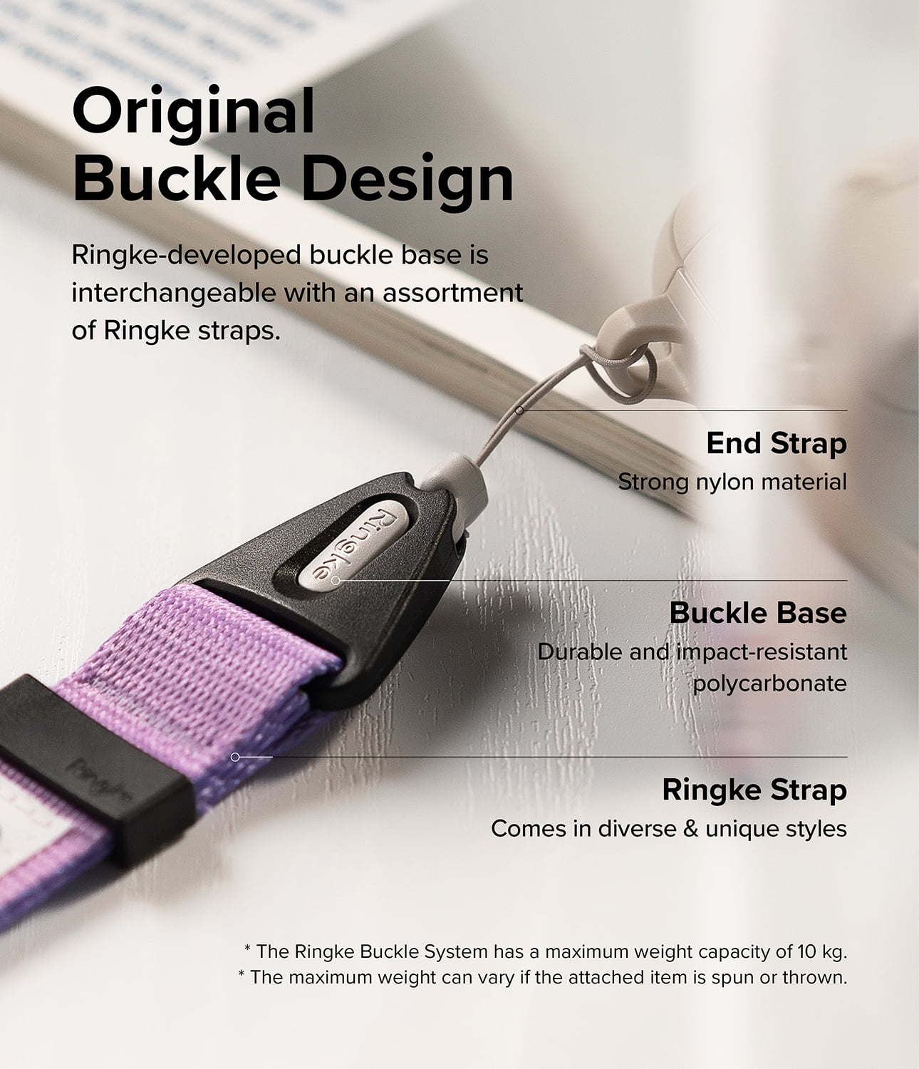 Ringke Shoulder Strap Designed for Cell Phone Cases, Keys, Cameras & ID QuikCatch Lanyard Adjustable Crossbody String - Aurora