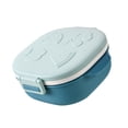 thumbnail image 1 of Inteprter Fiambrera de acero inoxidable de 400ml, contenedor de alimentos con aislamiento térmico, contenedores de transporte, cajas de Mostrada Azul, 1 of 6