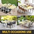 thumbnail image 5 of Sunflowers Table Cloths for 4 Foot Rectangle Tables, Spring Summer Bees Floral Yellow Plaid Patio Waterproof Elastic Fitted Tablecloths, Washable Rectangular Table Cover for Camping, 5 of 8