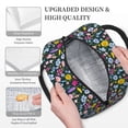 thumbnail image 3 of Daiia Watercolor Meadow Flowers Pattern Lunch Bag , Insulated Lunch Box, Small Leakproof Cooler Food Lunch Containers Reusable High Capacity Lunch Tote Bags-One Size, 3 of 6