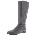 thumbnail image 1 of Style & Co. Womens Kindell Faux Leather Round Toe Riding Boots, 1 of 2