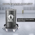 thumbnail image 3 of 55 Gallon Drum Dolly 2000 lbs Capacity Heavy Duty Oil Drum Dolly with 8 Swivel Caster Wheels Steel Mobile Drum Mover for Workshops Factories and Warehouses$$Tools, 3 of 7