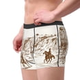 thumbnail image 4 of Kll Western Desert Cowboys Men'S Cotton Boxer Briefs Underwear-Large, 4 of 9