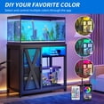 thumbnail image 5 of Uforic 40-50 Gallon Fish Tank, Aquarium Stand with Power Outlets and LED Light, 680LBS Capacity, Black, 5 of 8